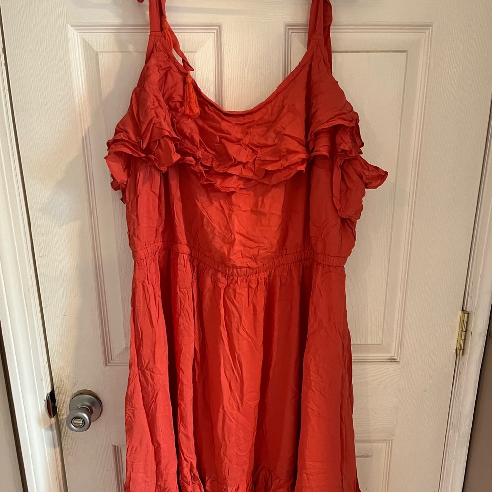 Torrid Orange MIDI Dress size 3